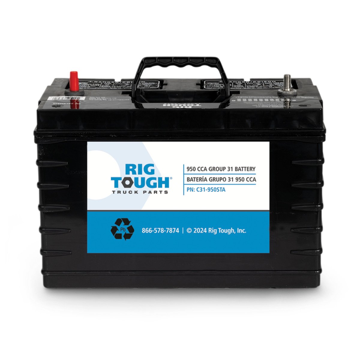 950 CCA, 180 RC, 12-Month Warranty