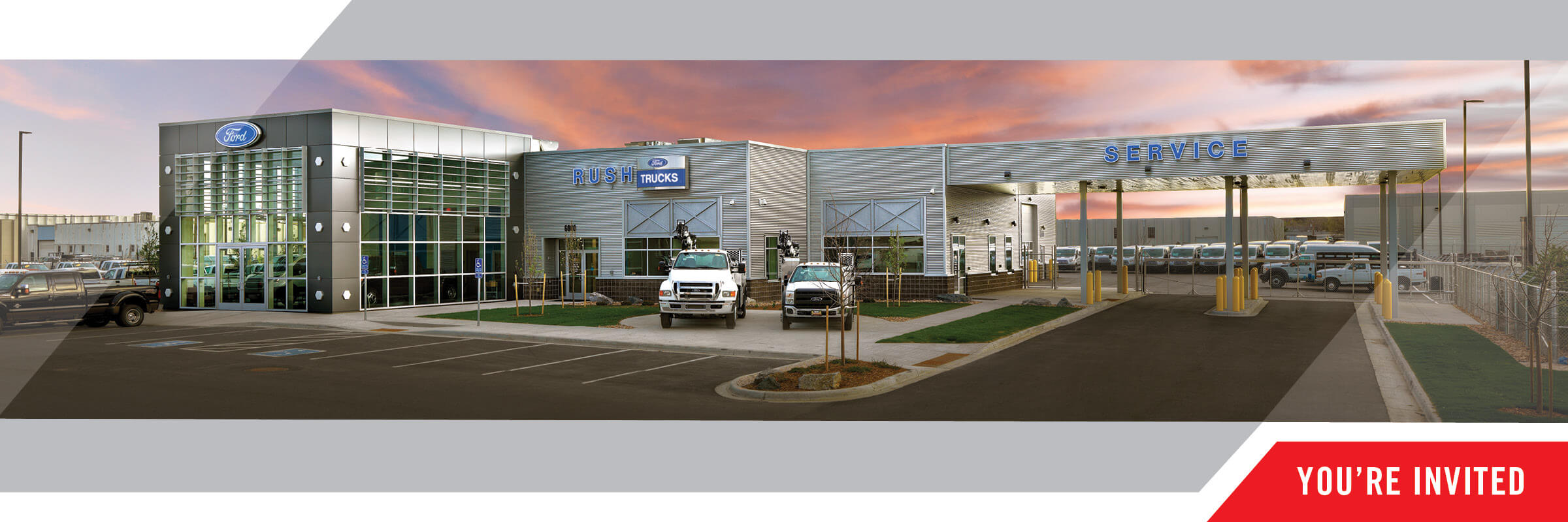 Exterior of Rush Truck Centers Ford dealership