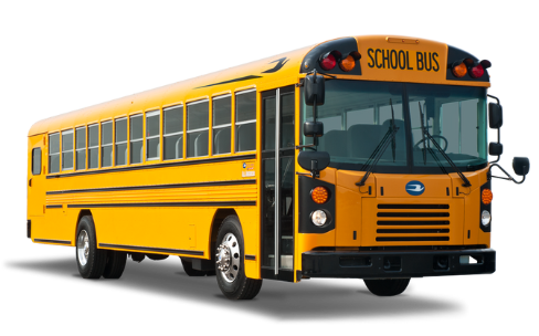 yellow Blue Bird school bus