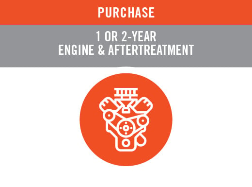 1 or 2-year engine and aftertreatment coverage