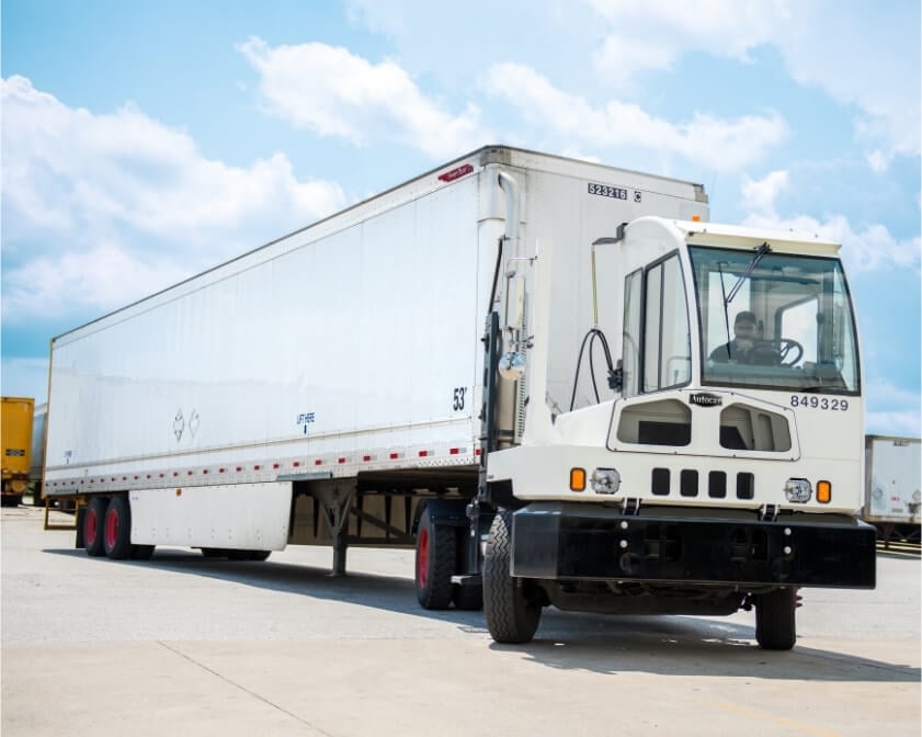 Autocar ACTT transporting semi trailer