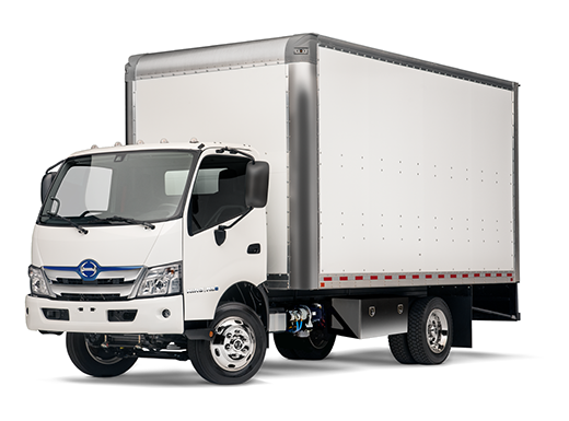 Hino M5e electric truck with box van body | Hino electric truck
