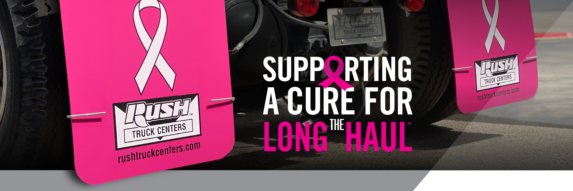 Breast Cancer Awareness Pink Mudflaps | Supporting a Cure for the Long Haul