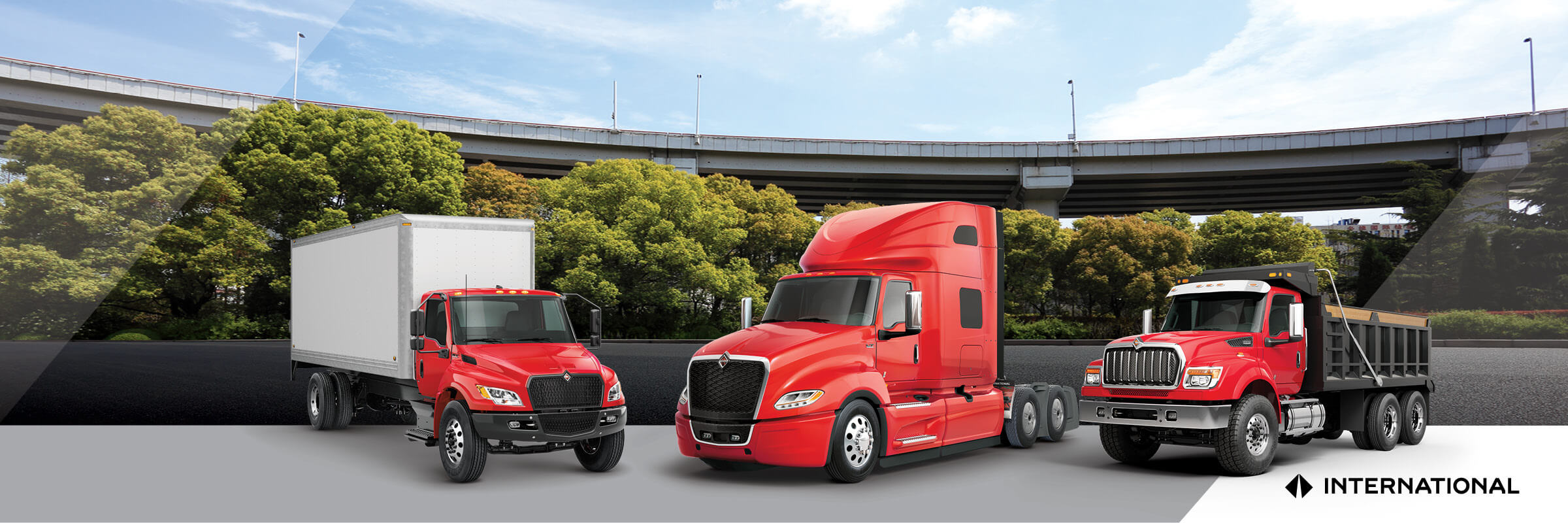 International MV Series, LT Series and HX Series Lined Up