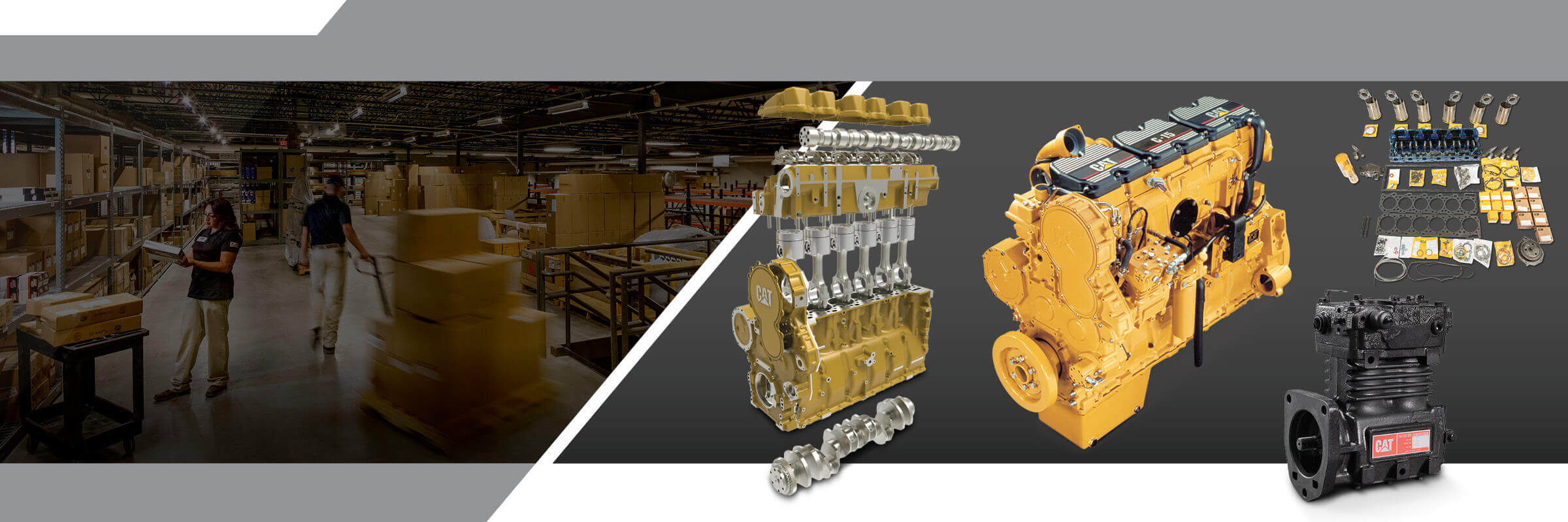 Caterpillar Remanufactured Engine, Long Block Air Brake Compressor and Overhaul Kit