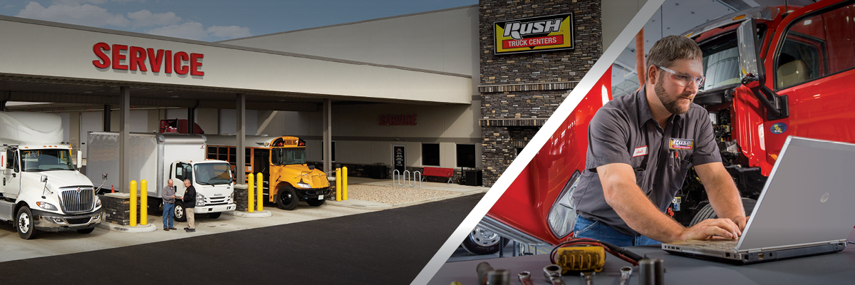 Rush Truck Centers Technicians and Service Bays
