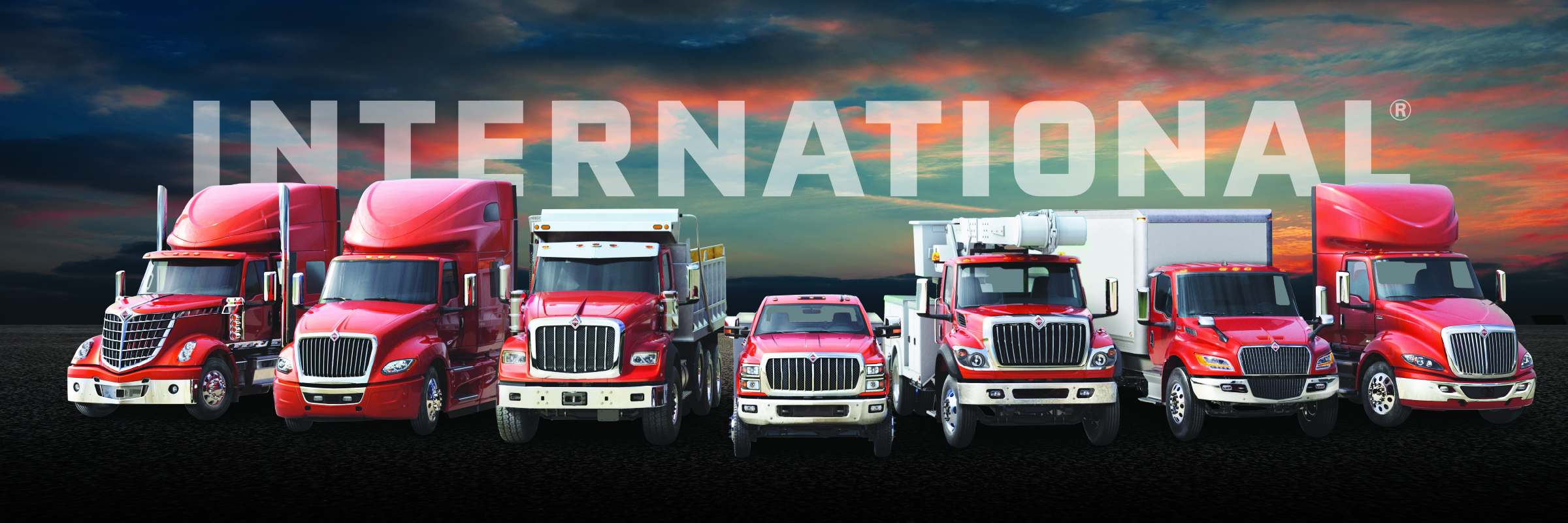 International trucks with International logo | International Dealer | International Truck
