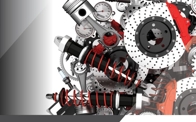 Assorted commercial truck parts